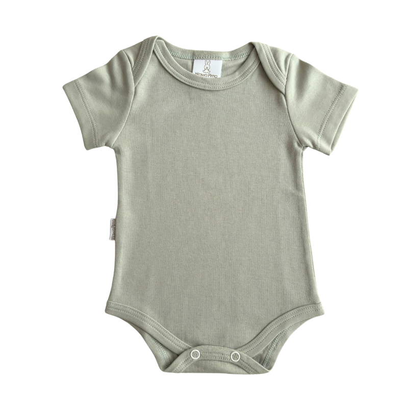 BODY BÁSICO M/C BEBÉ PIMA «VERDE»