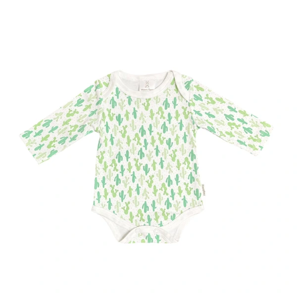 BODY BÁSICO M/L BEBÉ PIMA «WHITE CACTUS»
