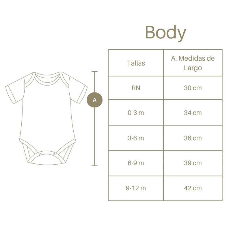 BODY BÁSICO M/C BEBÉ PIMA «WHITE CACTUS» - Imagen 2