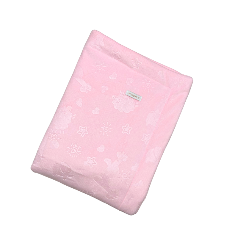 MANTA DE INVIERNO BEBÉ «PINK CARNERITO»