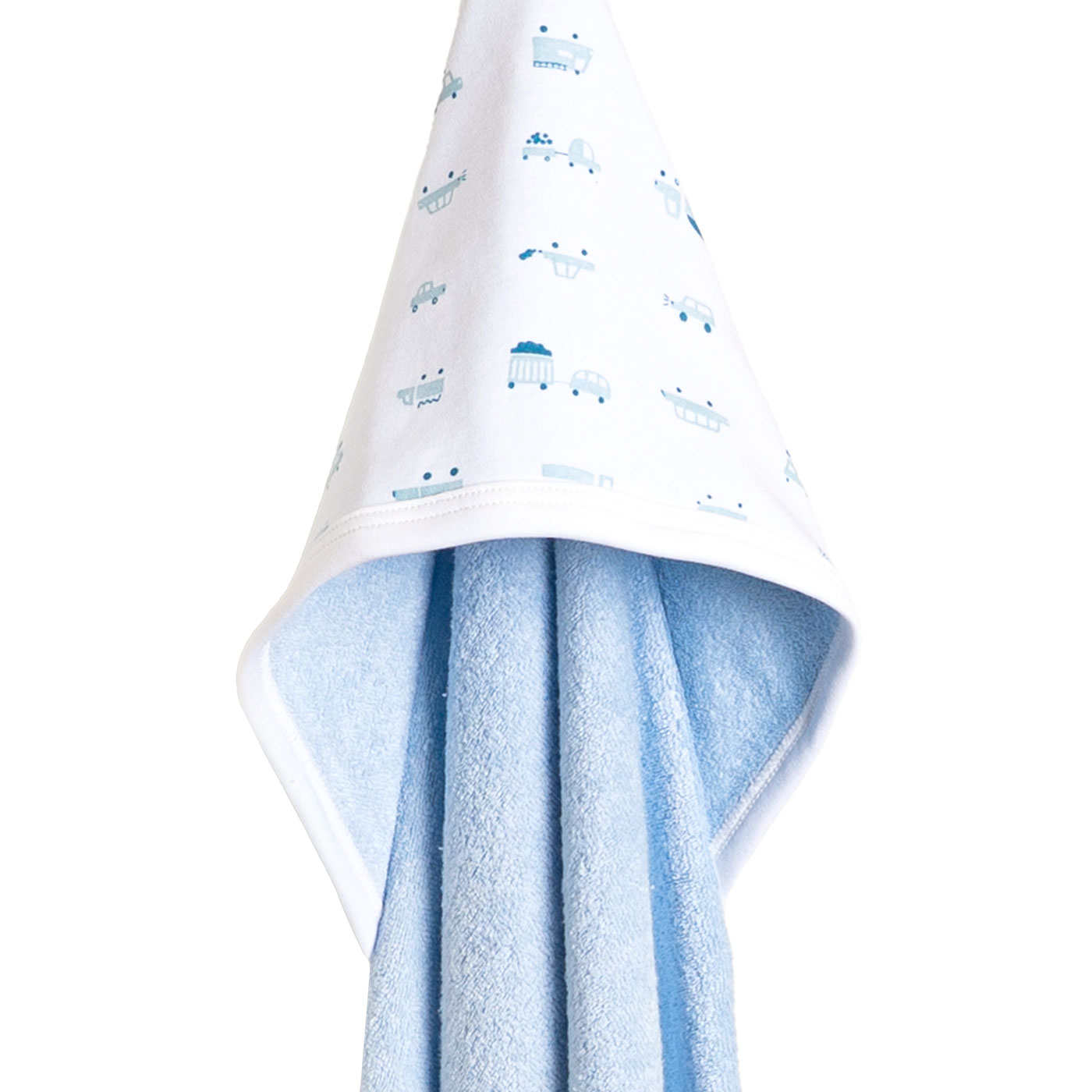 TOALLA BEBÉ «SOBRE RUEDAS SKYBLUE» - Imagen 3